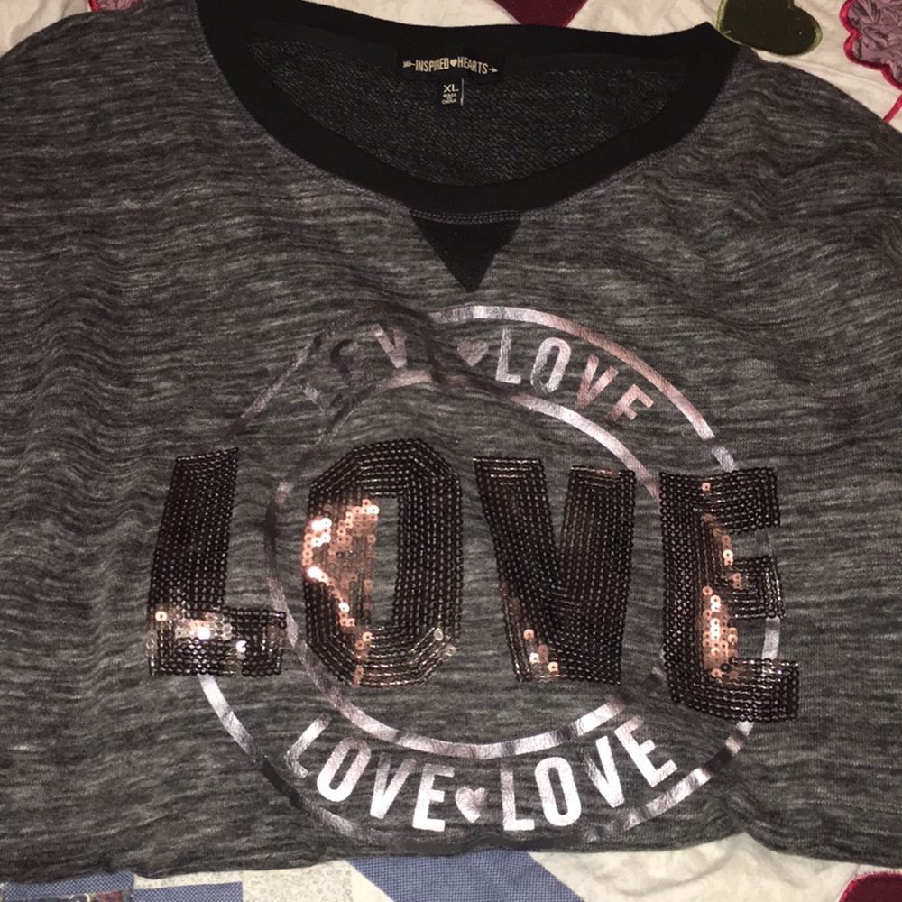 Black and grey sweatshirt